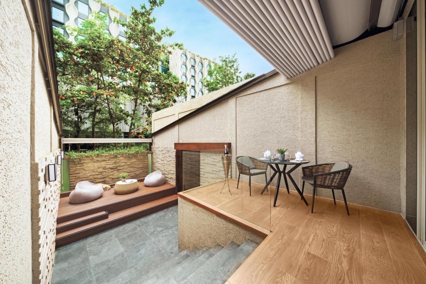 Oasia Resort Sentosa By Far East Hospitality Singapura Exterior foto The interior of a typical apartment at The Park